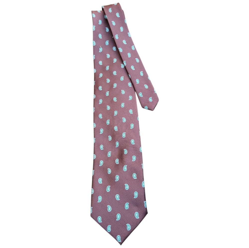 Dr. Tie Stylish Brown Paisley Men's Tie
